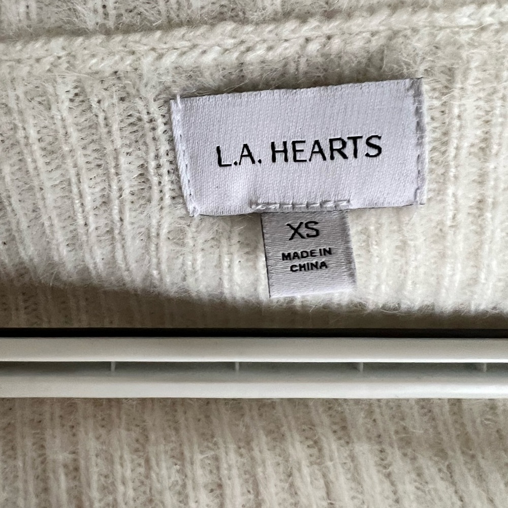 L.A. Hearts White Cardigan Sweater